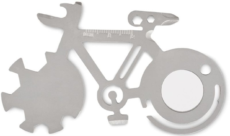 Outil multifonction en acier inoxydable: Emplacement du logo — Roue — Face 1