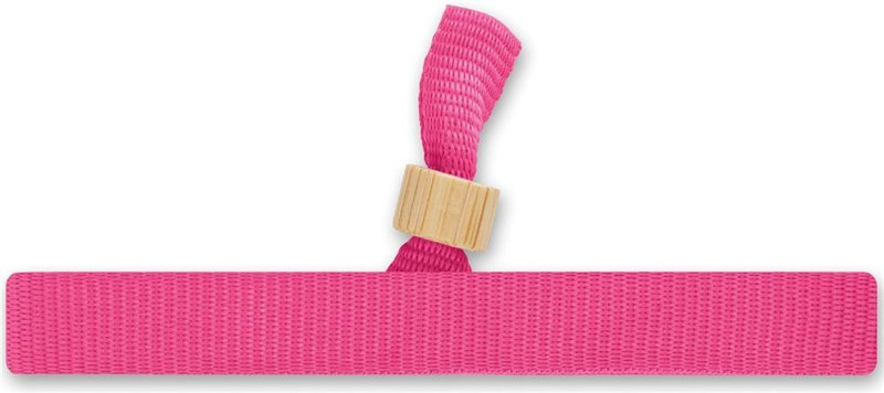 Bracelet en polyester RPET: Emplacement du logo – face 1 du produit