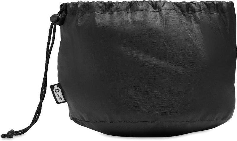 Coussin de voyage en RPET: Emplacement du logo — Pochette: Face 2 du produit