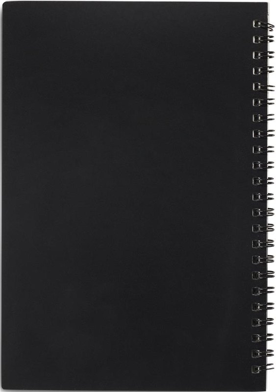 Carnet A5 effaçable: Emplacement du logo – face arrière du produit