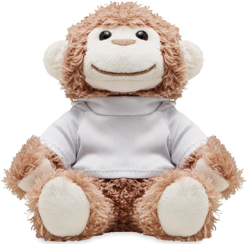 Teddy pērtiķu plīša: Logotipa izvietojums – izstrādājuma priekšpuse