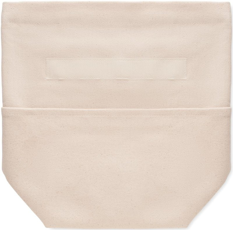 Sac isotherme en coton recyclé: Emplacement du logo — Poche avant