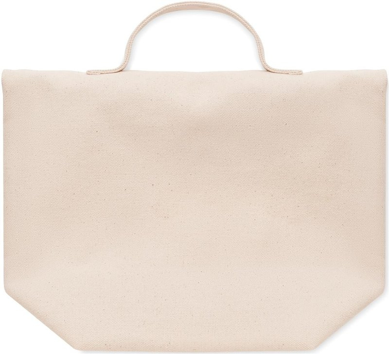 Sac isotherme en coton recyclé: Emplacement du logo – face arrière du produit