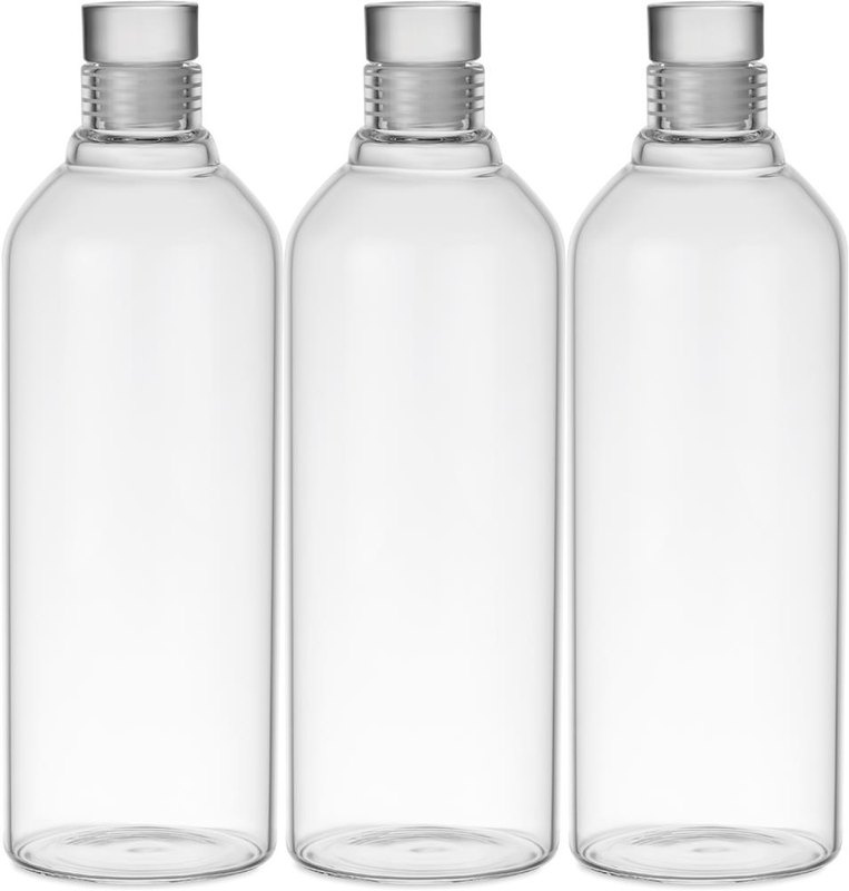 Gourde en verre borosilicaté 1 l: Sérigraphie circulaire – autour du produit