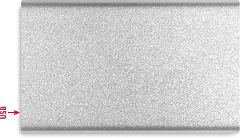 Batterie externe 4000 mAh Type-C: Emplacement du logo – dessus du produit
