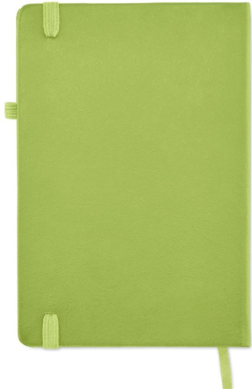 Carnet A5 en cuir recyclé: Impression numérique — Arrière du produit