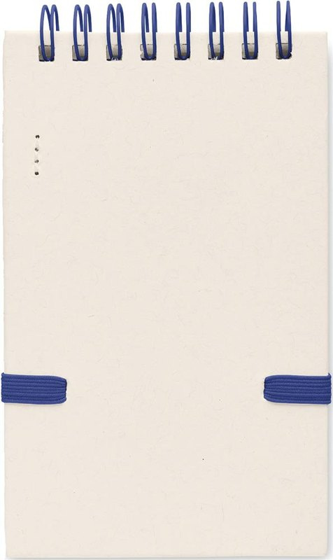 Ensemble carnet A6 en briques de lait et stylo: Emplacement du logo – face arrière du produit