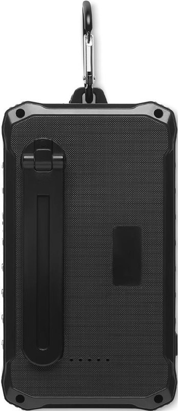 Chargeur solaire à dynamo 8000 mAh: Emplacement du logo – face arrière du produit