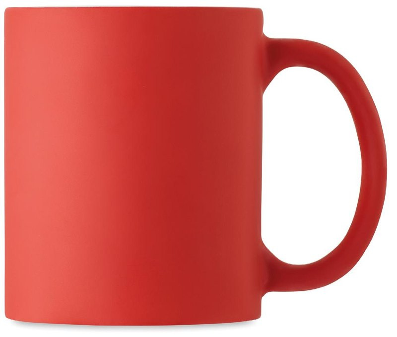 Mug coloré mat 300 ml: Emplacement du logo — lecture pour droitier
