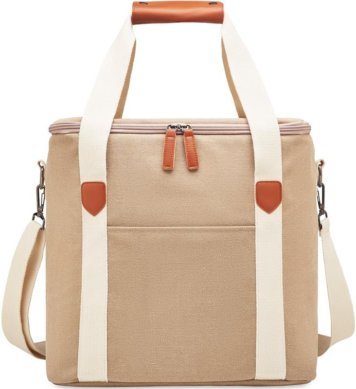 Duża torba termiczna z płótna 450 g/m²: Logo position – pocket