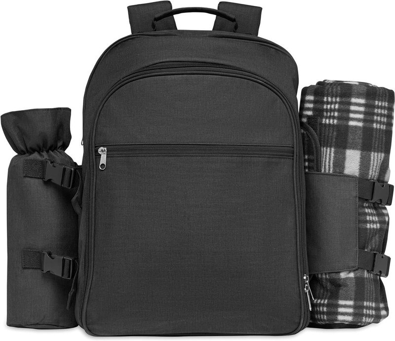 Sac à dos de pique-nique pour 4 personnes: Emplacement du logo — Poche avant