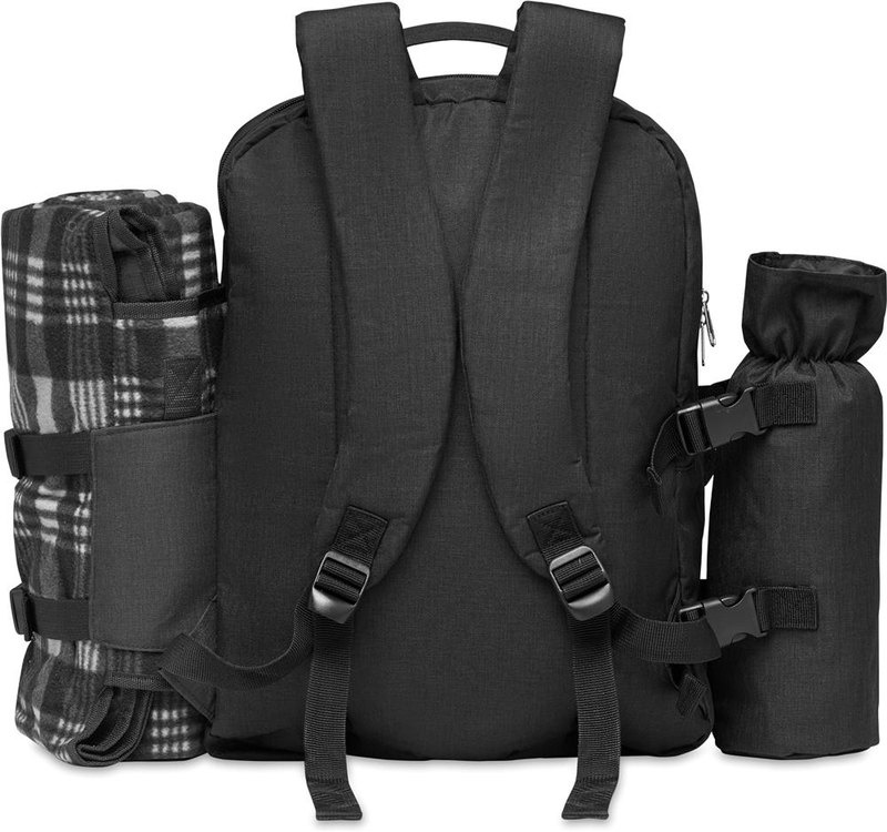 Sac à dos de pique-nique pour 4 personnes: Emplacement du logo — Sangle: Côté gauche