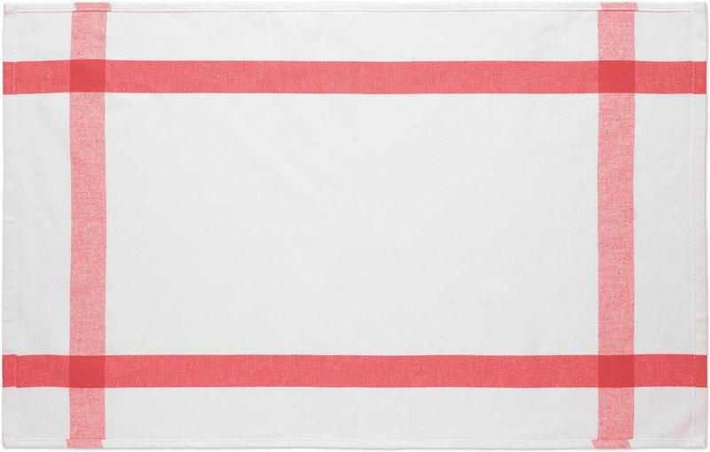 Torchon de cuisine en tissu recyclé: Emplacement du logo – face 2 du produit