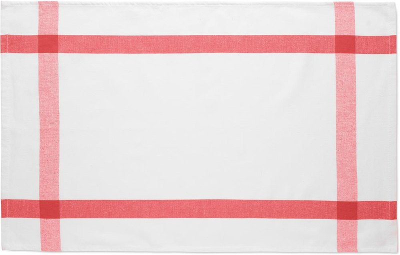 Torchon de cuisine en tissu recyclé: Emplacement du logo — Face 1 du produit: Côté gauche