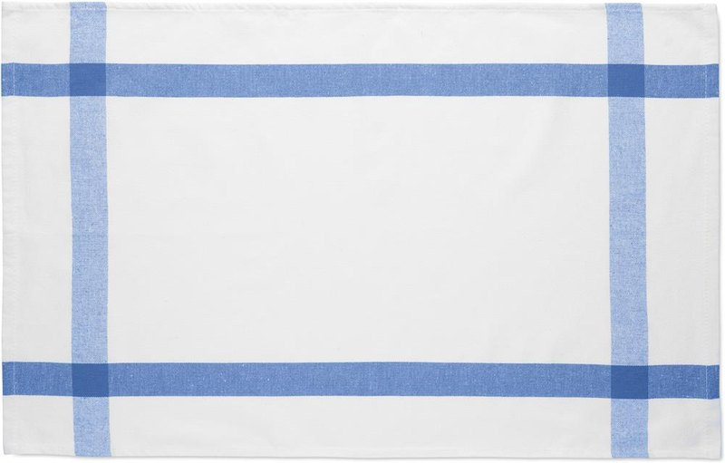 Torchon de cuisine en tissu recyclé: Broderie — Face 1 du produit