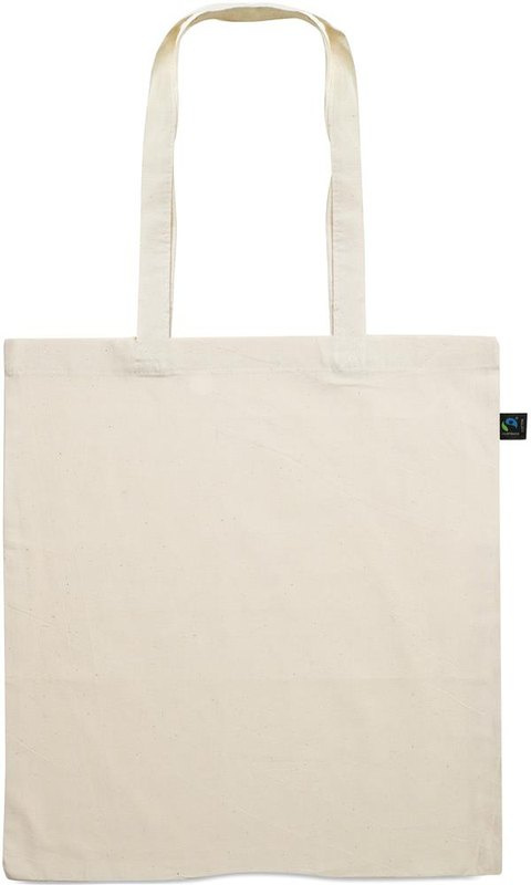Sac de courses Fairtrade: Emplacement du logo – face avant du produit