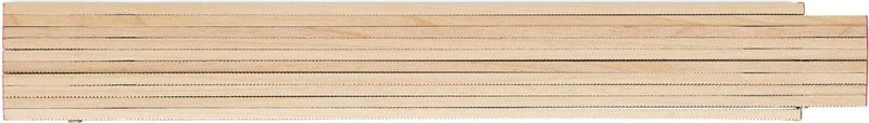 Mètre pliant de menuisier en bois 2 m: Emplacement du logo – face arrière du produit