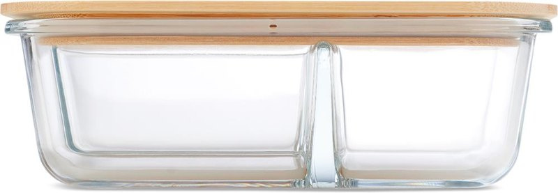 Lunchbox Glas 800ml: Logoposition – Seite 1 des Produkts