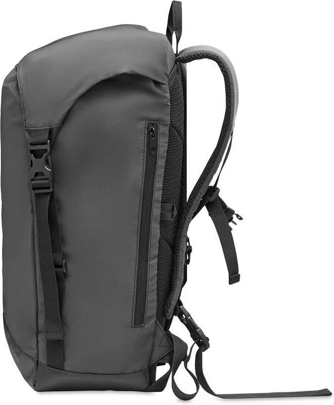 Sac à dos réfléchissant 190T: Emplacement du logo — Face pocket — Droite