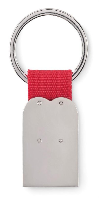 Porte-clés cœur en métal Kemi: Emplacement du logo – face arrière du produit