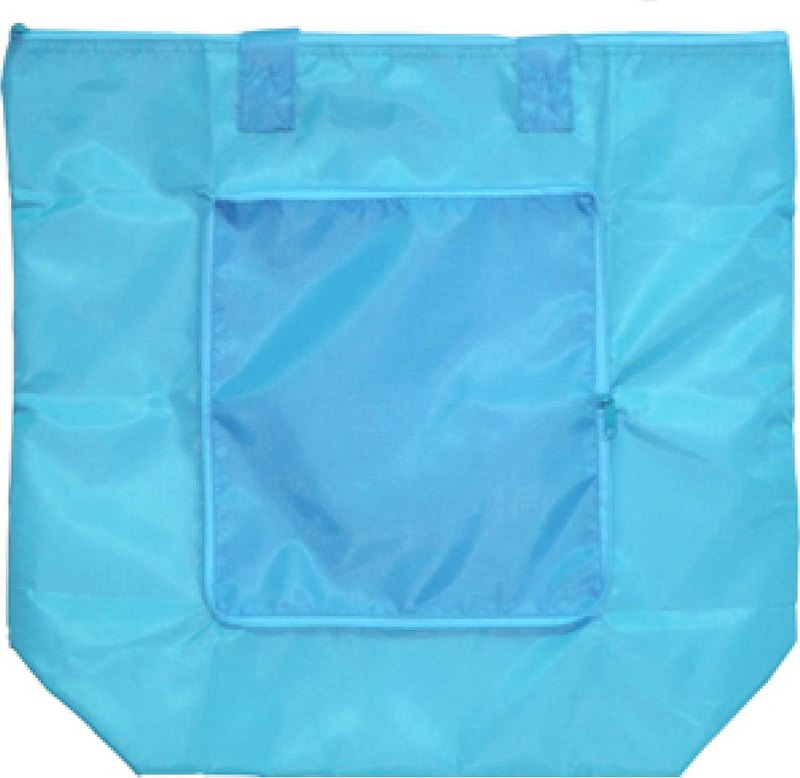 Sac de courses isotherme pliable: Emplacement du logo — Extérieur de la poche — Partie supérieure