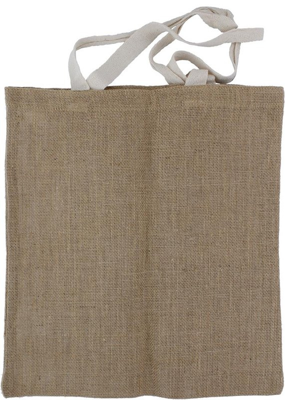 Sac de courses en jute: Emplacement du logo – face avant du produit