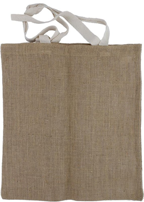Sac de courses en jute: Emplacement du logo – face arrière du produit