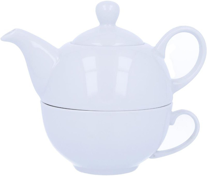 Ensemble théière et tasse 400 ml: Emplacement du logo — Tasse: Côté gauche