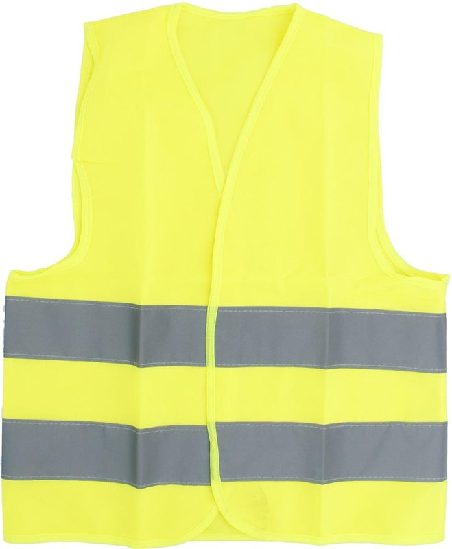Bērnu augstas redzamības veste: Logotipa izvietojums – krūšu labā puse
