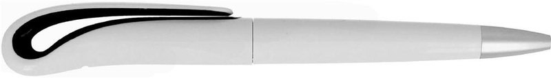 Stylo à bille rotatif en ABS: Emplacement du logo — Corps du stylo: Côté gauche