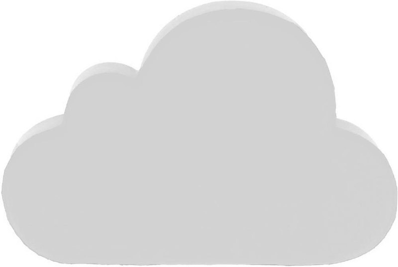 Antistress en forme de nuage: Emplacement du logo – face avant du produit