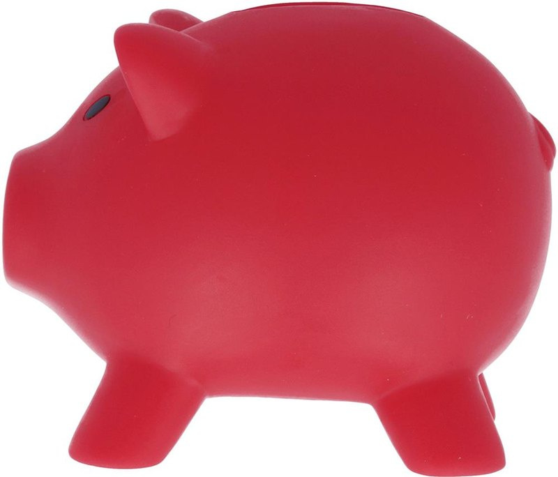 Tirelire cochon: Emplacement du logo — Corps du produit: Côté gauche