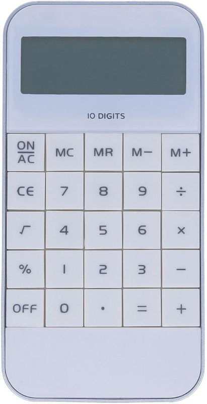 10 digit display Calculator: Logo position – lower front of the product