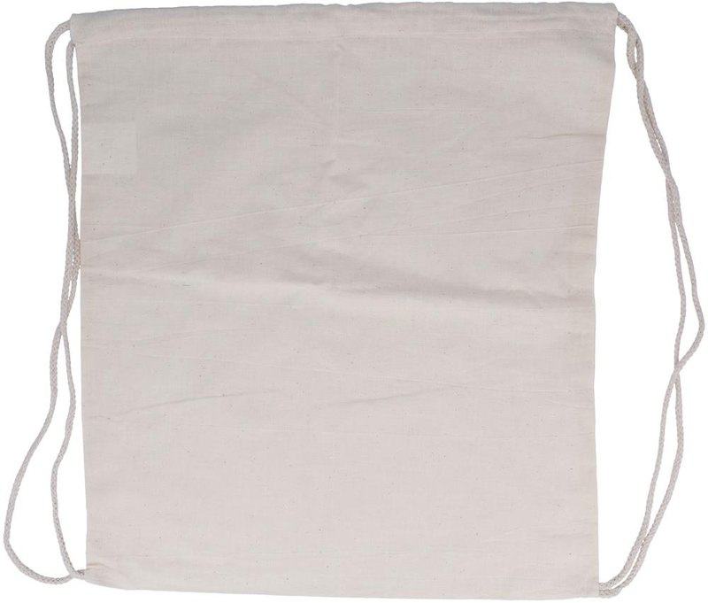 Sac à cordon en coton 100 g/m²: Emplacement du logo – face avant du produit