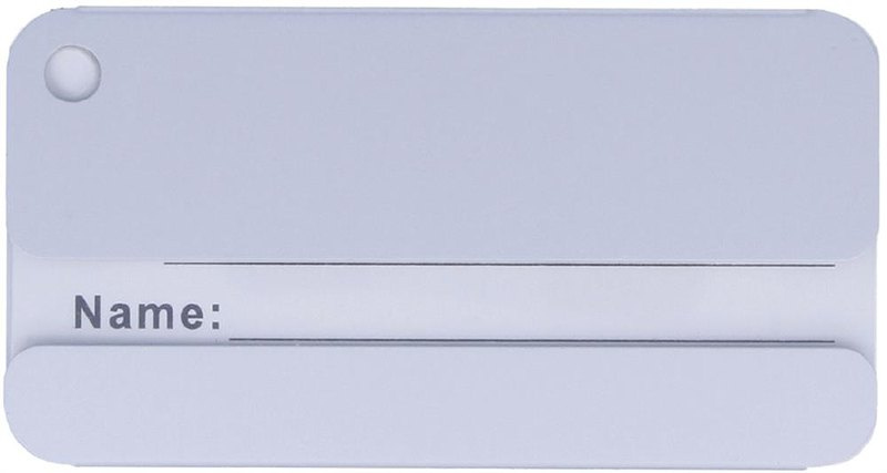 Étiquette à bagage en aluminium: Emplacement du logo – face avant du produit