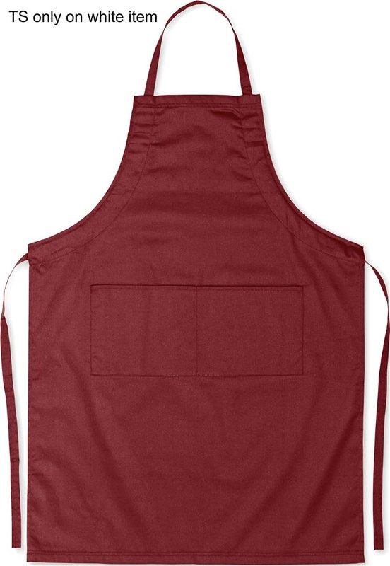 Tablier de cuisine réglable: Emplacement du logo — Avant du produit, au-dessus de la poche