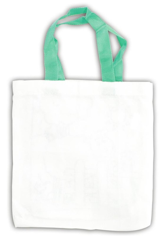 Sac en coton à colorier: Emplacement du logo – face arrière du produit