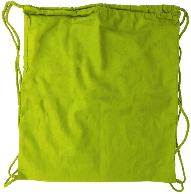 Sac à cordon en coton 100 g/m²: Emplacement du logo – face avant du produit
