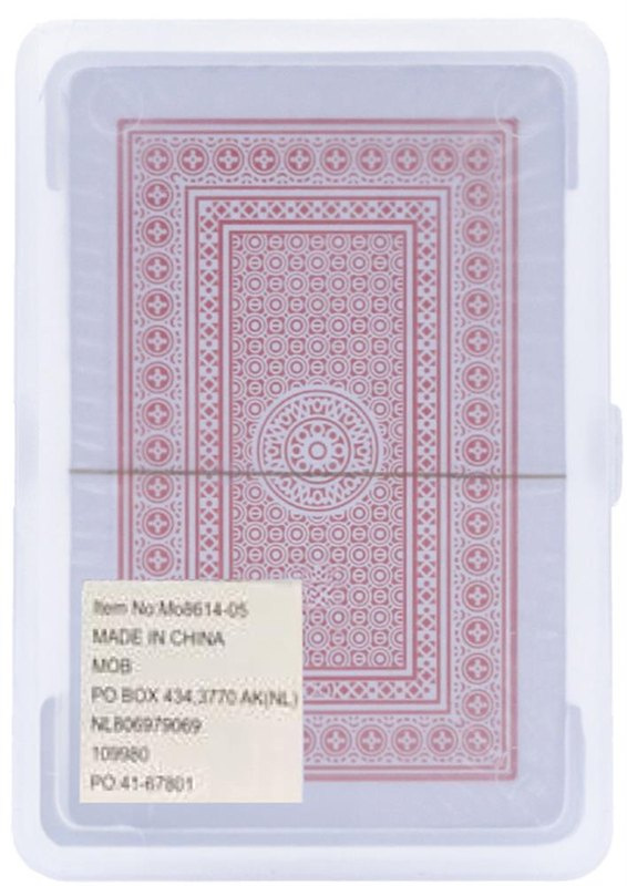 Playing cards in pp case: Logo position – bottom of the product
