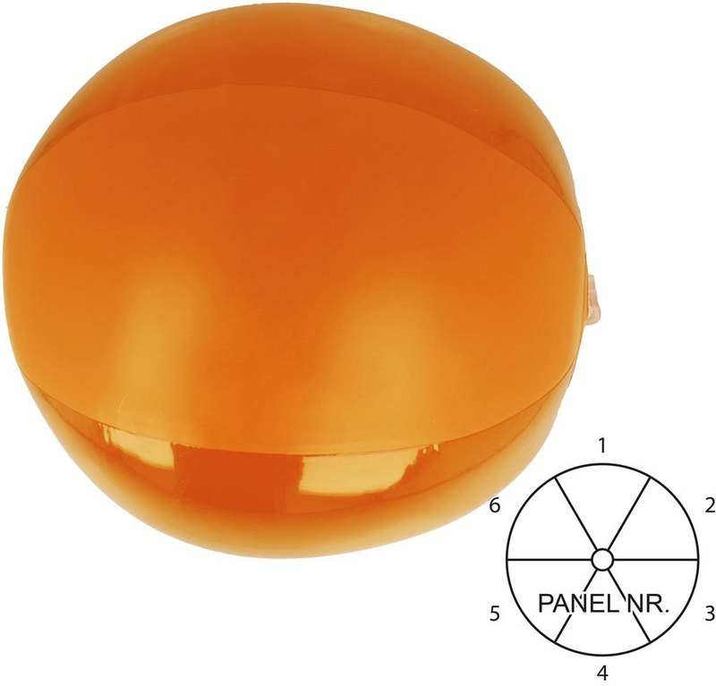 Ballon de plage gonflable: Emplacement du logo – panneau 1