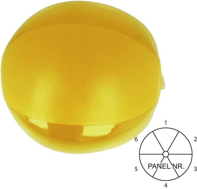 Ballon de plage gonflable: Emplacement du logo – panneau 3