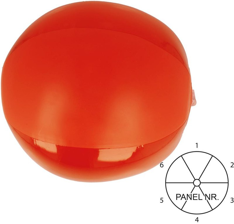 Ballon de plage gonflable: Emplacement du logo – panneau 5