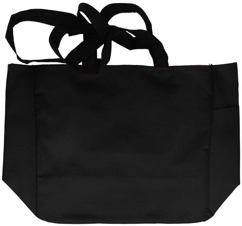 Sac de courses en polyester 600D: Emplacement du logo – face avant du produit