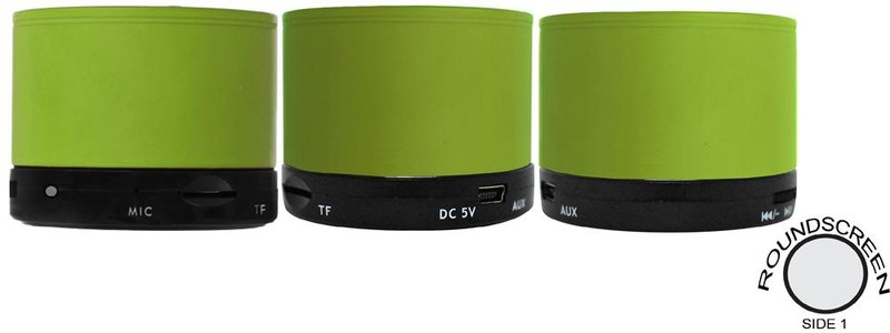 Enceinte sans fil ronde: Sérigraphie circulaire – autour du produit