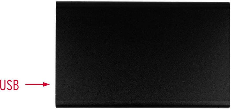 Płaski powerbank 4000 mAh: Digital printing – top of the product