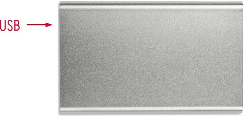 Płaski powerbank 4000 mAh: Digital printing – bottom of the product
