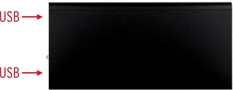 Batterie externe en aluminium 8000 mAh: Emplacement du logo – dessus du produit