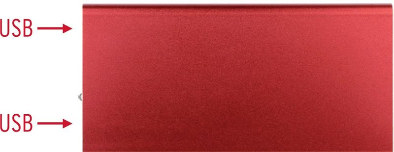 Batterie externe en aluminium 8000 mAh: Impression numérique — Dessus du produit