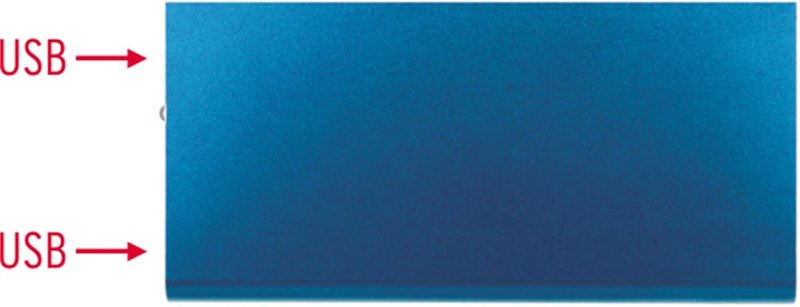 Batterie externe en aluminium 8000 mAh: Impression numérique — Dessous du produit