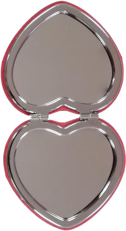 Miroir cœur en PU: Emplacement du logo — Miroir: Dessous